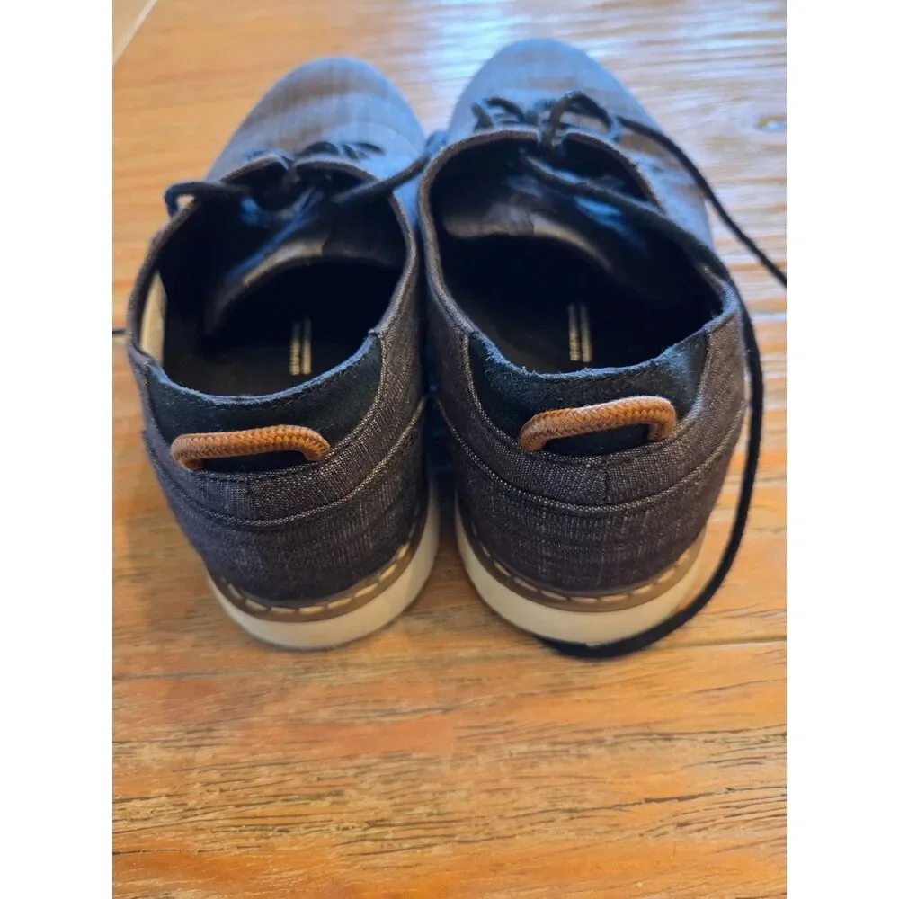 TOMS Men's Navi Oxford, black denim #10015042
